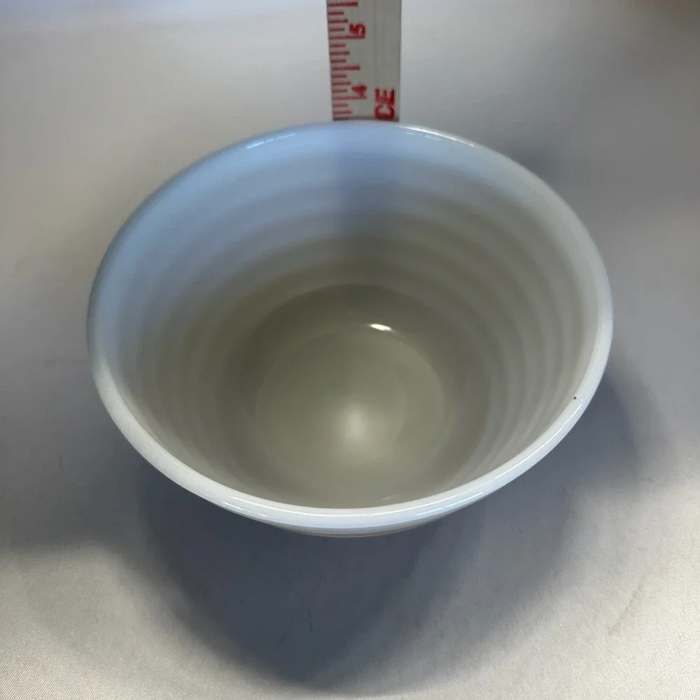 Vintage Pyrex Sandalwood Striped 1.5 Qt Glass Mixing Bowl #402 Rainbow Stripe